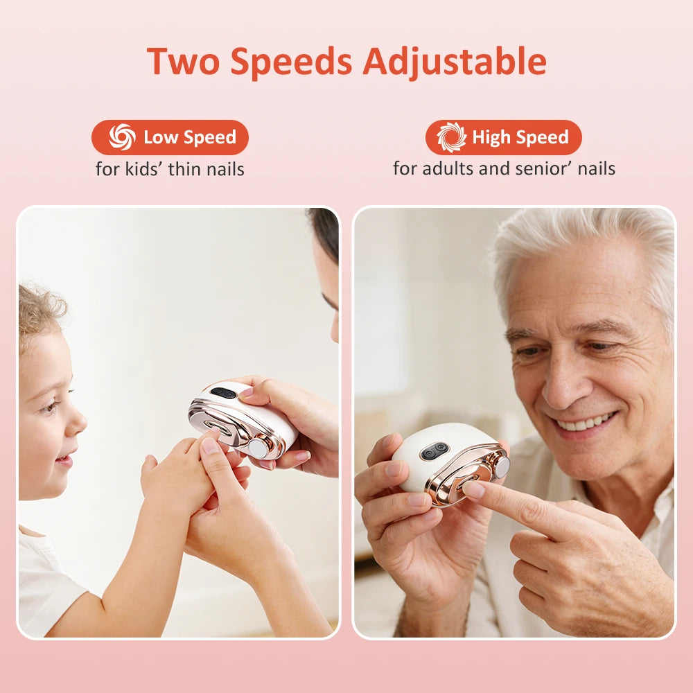 Electric Nail Clipper and Automatic Nail Trimmer for Home Manicure Care