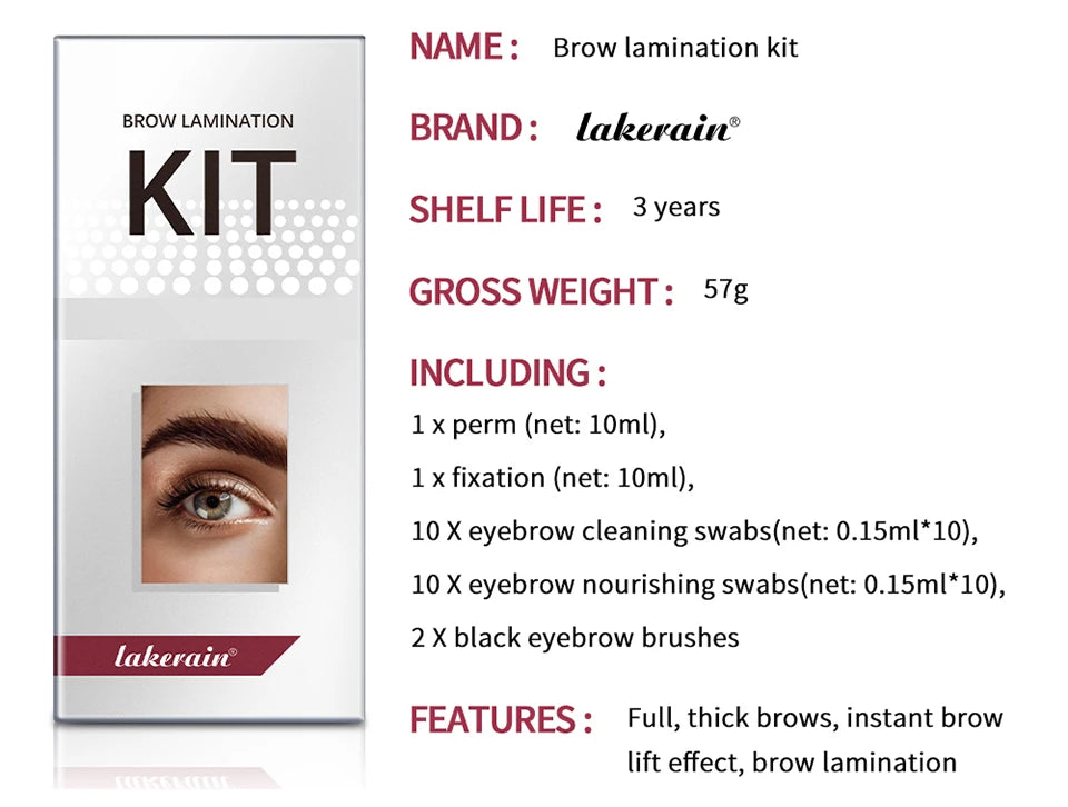 Brow Lamination Kit and Eyebrow Lifting Set for Professional Salon Style Brows - 15