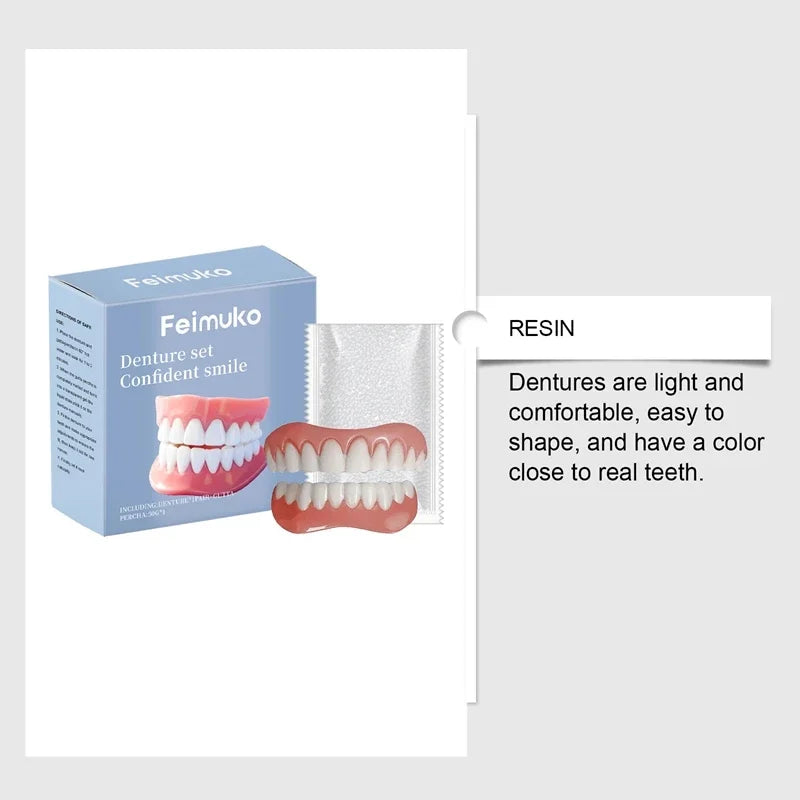 Temporary Dentures and Cosmetic Fake Teeth for Instant Smile Confidence Care - 13