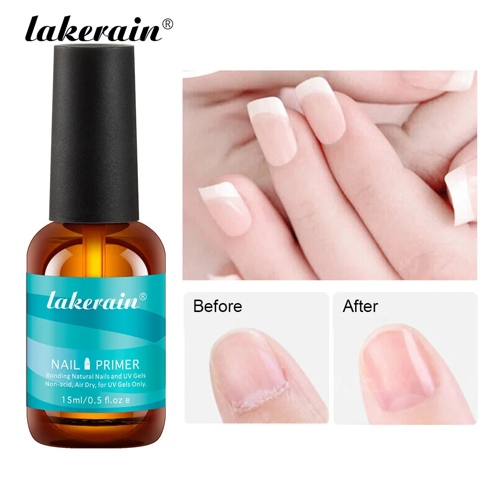Nail Prep Dehydrator and Acid Free Primer set for long lasting gel manicure - 6
