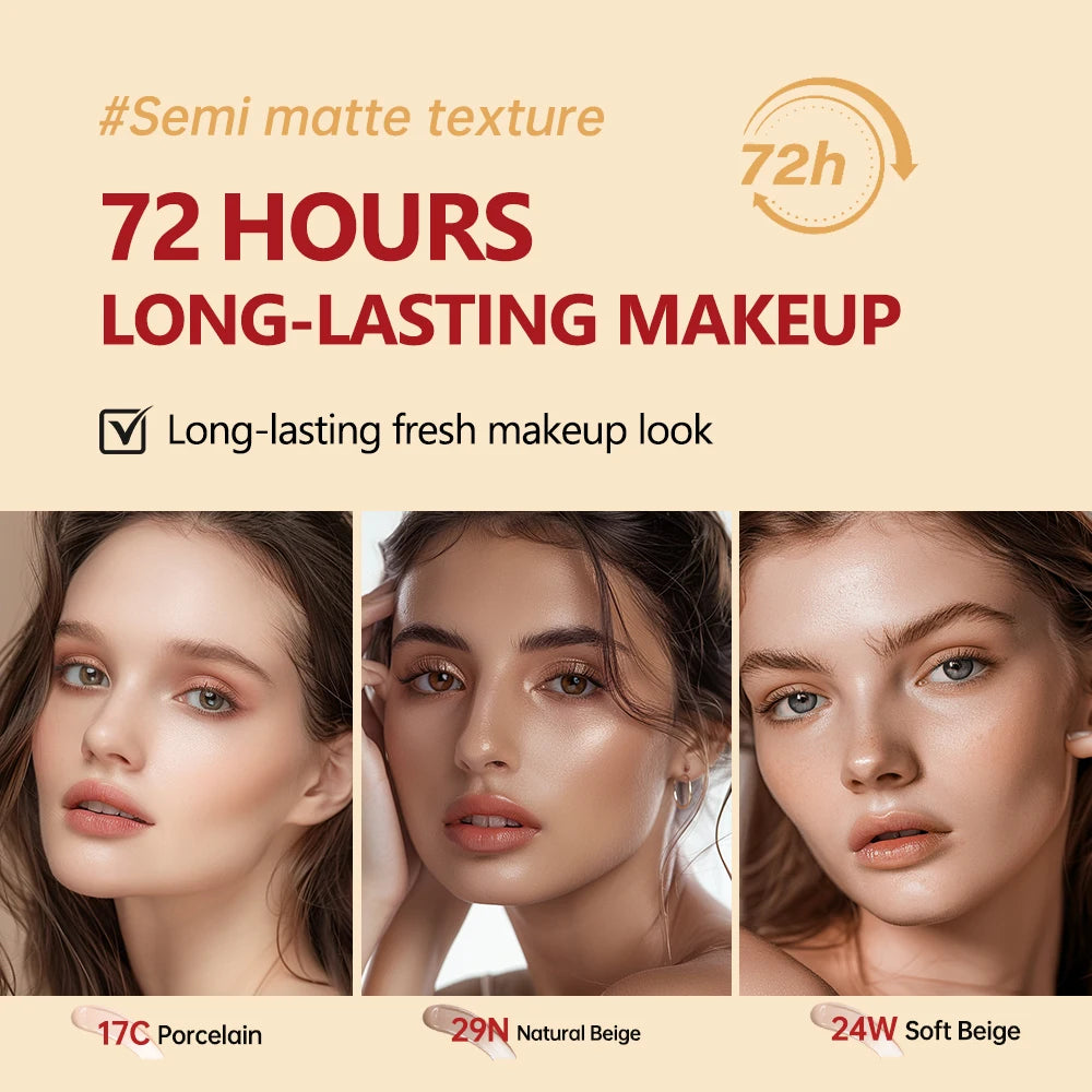 Cushion Foundation Refill and Compact Makeup for Long Lasting Daily Coverage - 5