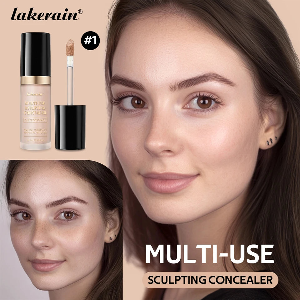 Liquid Concealer and Sculpting Makeup for Flawless Coverage and Face Contouring