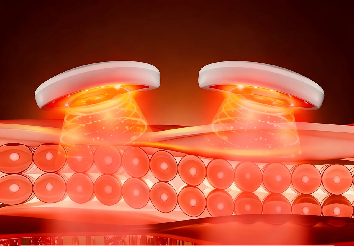 Red Light Eye Massager and Microcurrent Skincare Device for Dark Circles