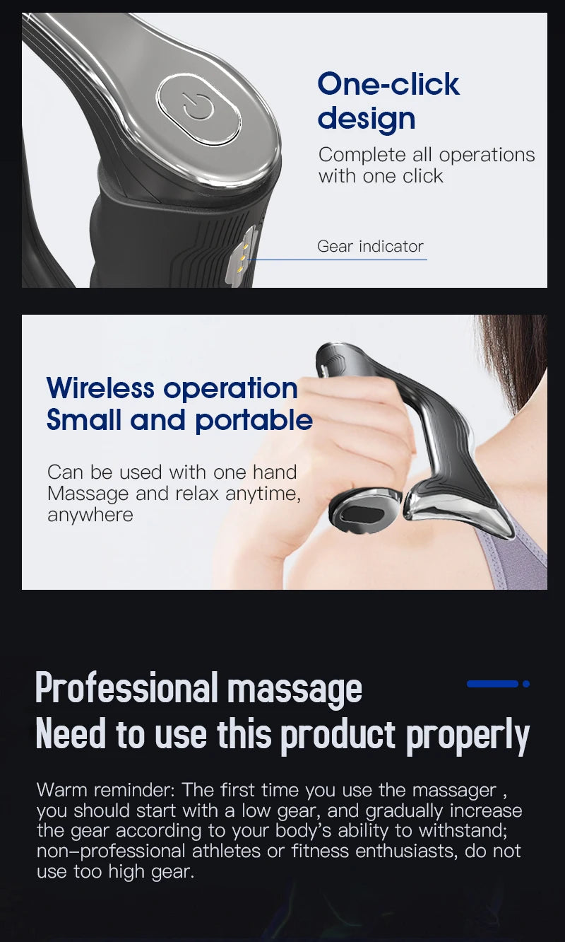 Electric Fascia Knife and Muscle Scraper Tool for Deep Tissue Body Recovery