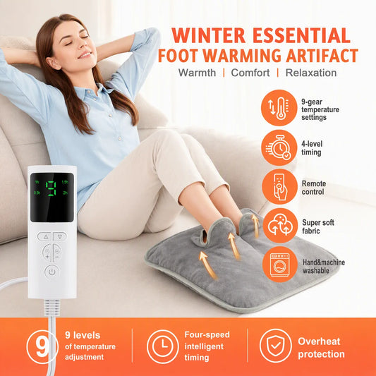 Foot Warmer and Electric Heating Pad for Office or Home Winter Comfort