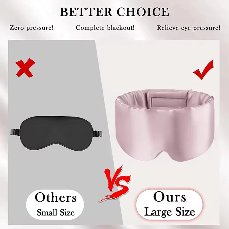 Silk Sleep Mask and Comfortable Eye Cover for Deep Sleep and Travel Relaxation - 13