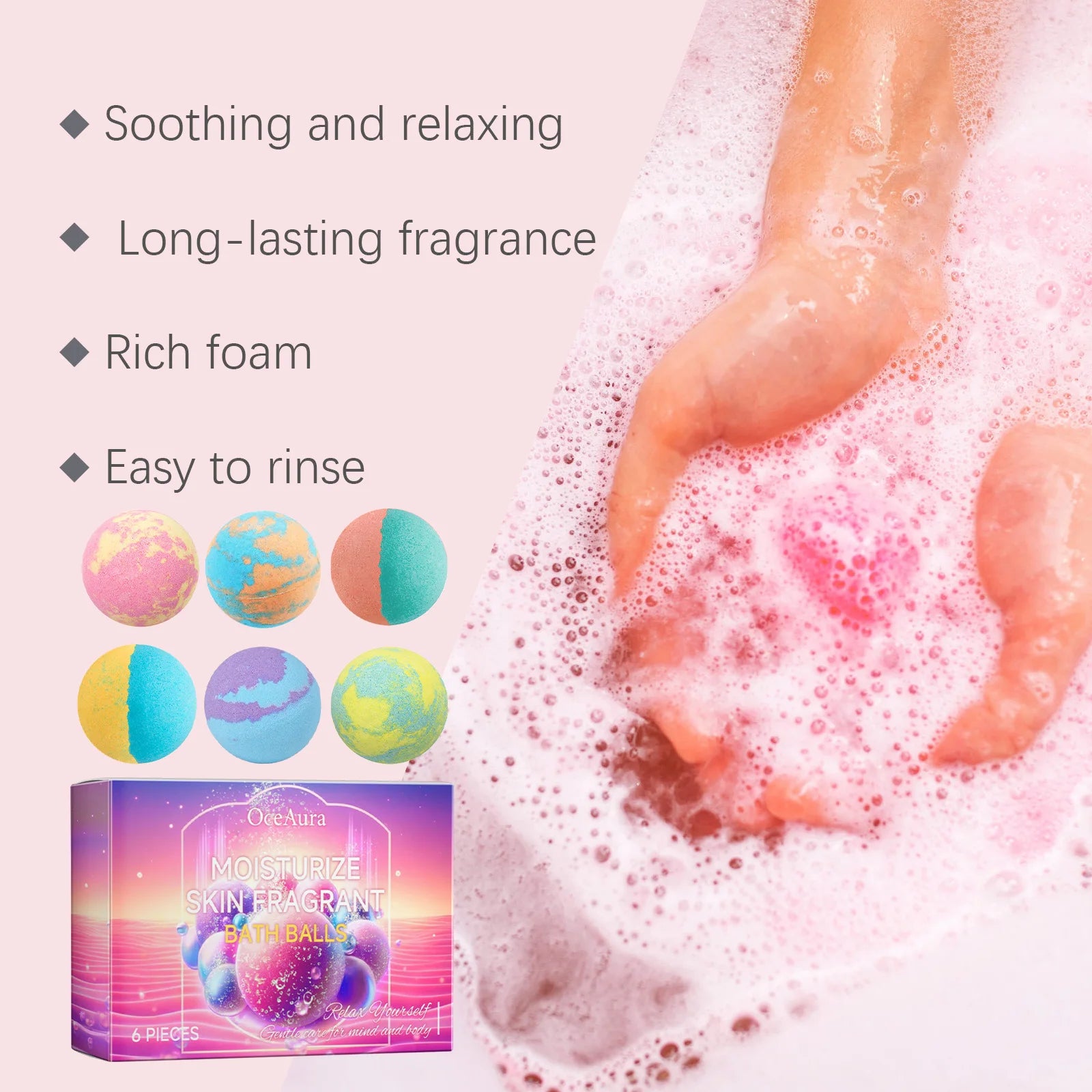 Bath Bombs and Fragrant Spa Balls for Deep Body Relaxation and Skin Care - 18
