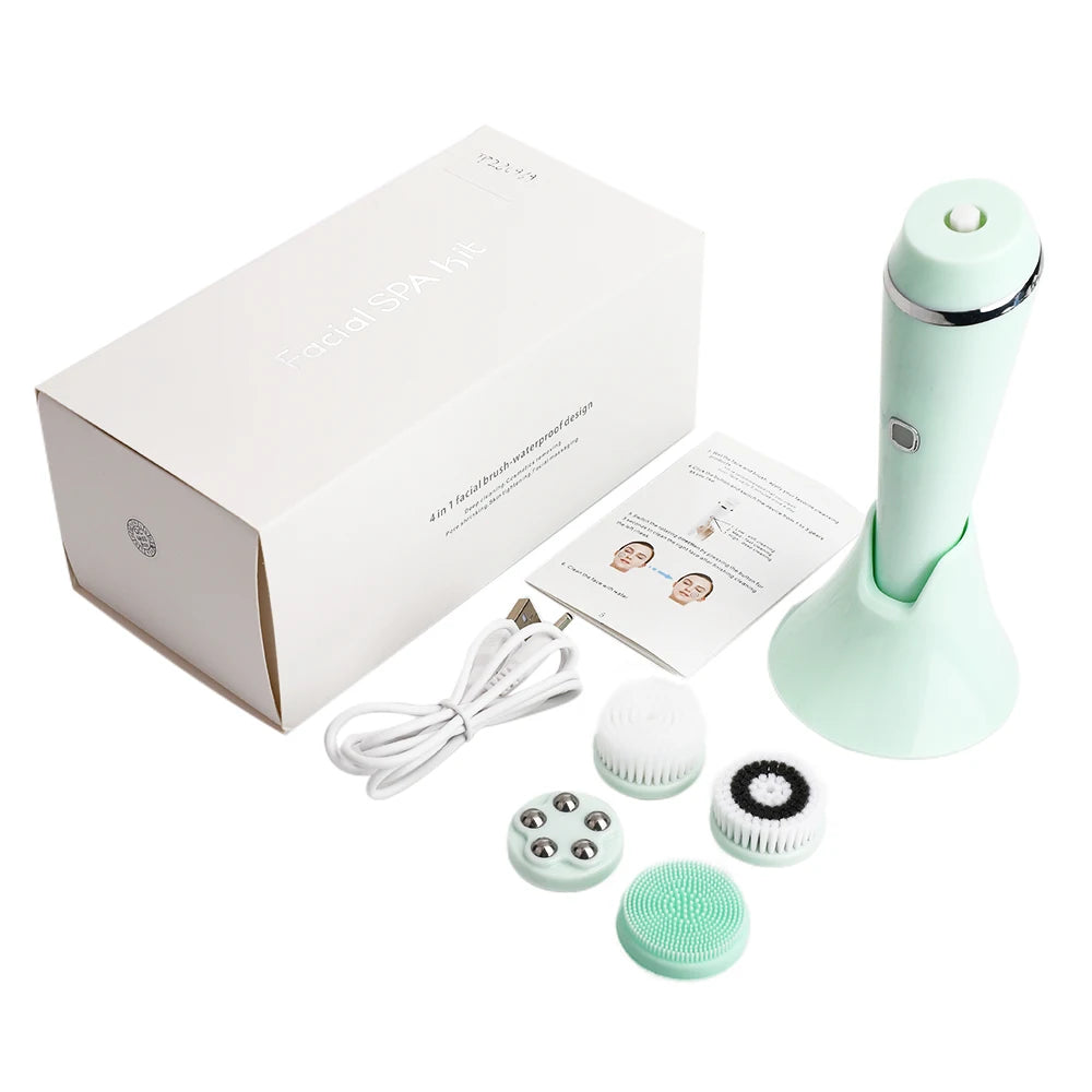 Electric Facial Cleansing Brush and Pore Cleaner for Daily Skincare Routine - 18