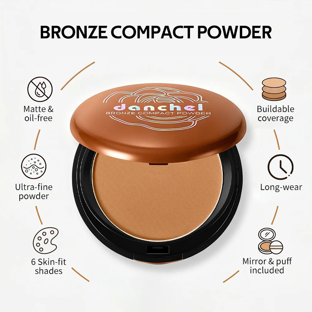 Matte Bronze Powder and Pressed Setting Powder for a Natural Sun Kissed Look - 2