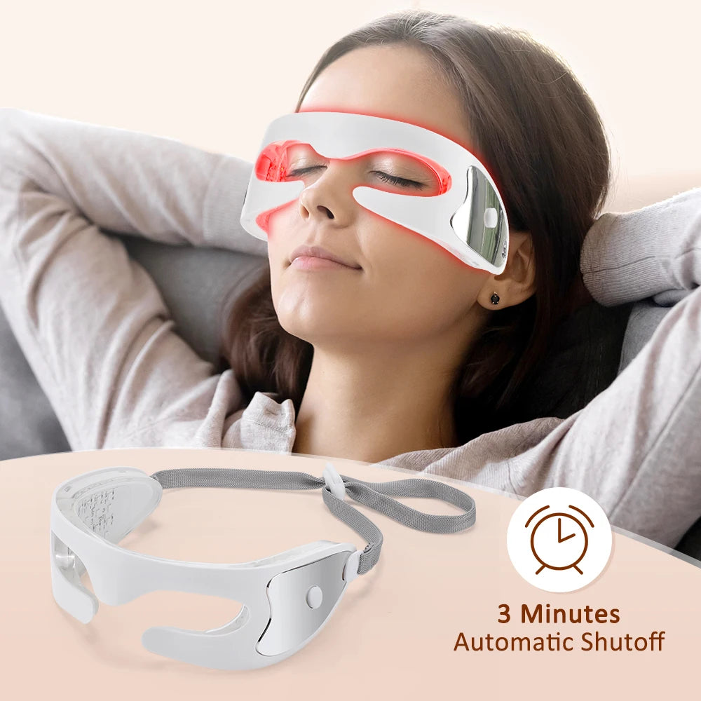 3D Eye Massager and Light Therapy Mask for Relieving Eye Fatigue at Home - 5