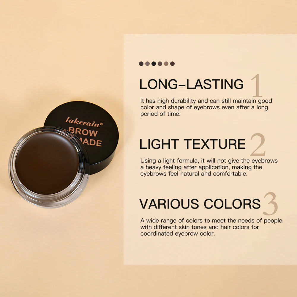 Brow Pomade and Eyebrow Enhancer Gel for Long Lasting Natural Looking Makeup - 3