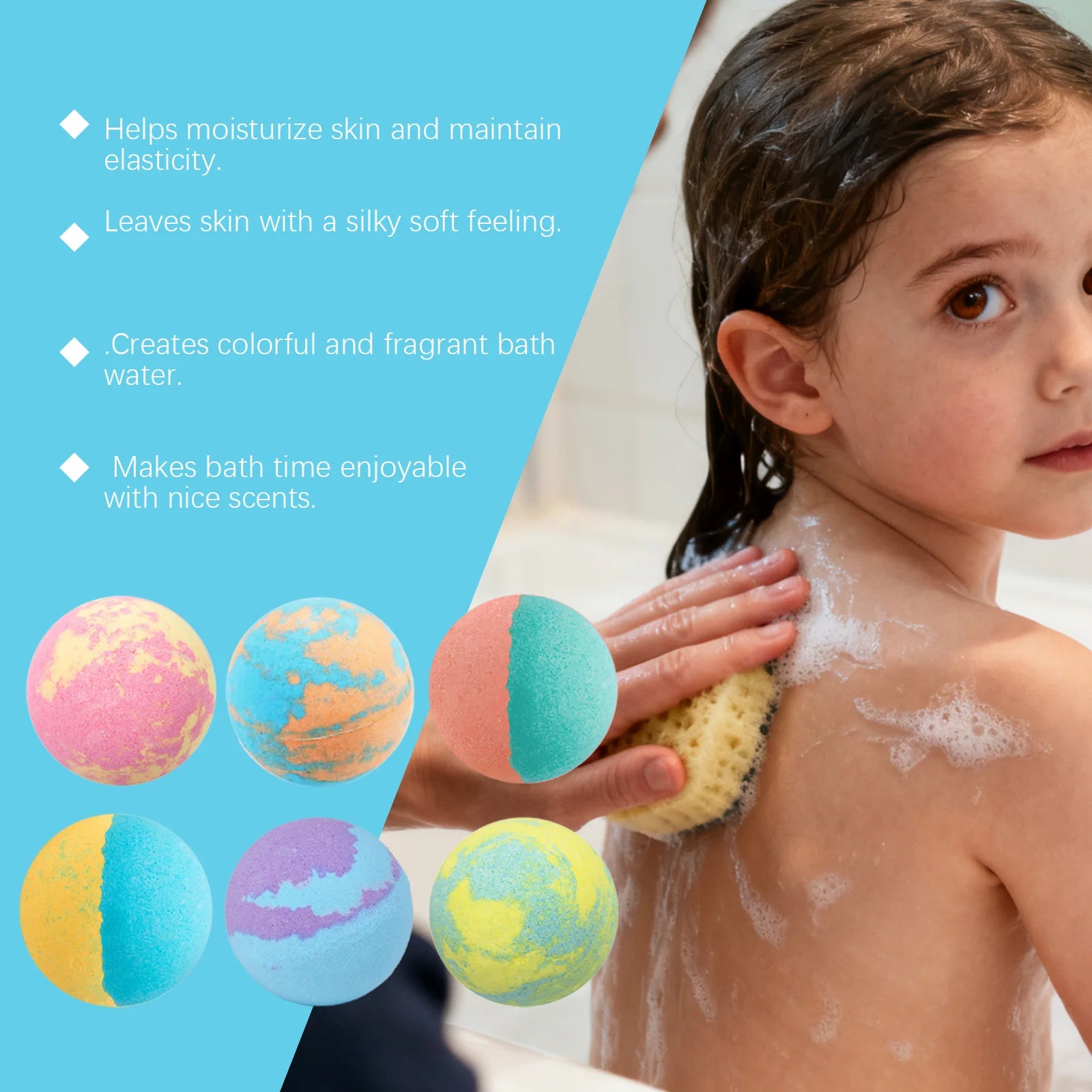 Kids Bath Bombs and Fizzy Bubble Balls for Joyful Bathing Time and Gift Sets - 11