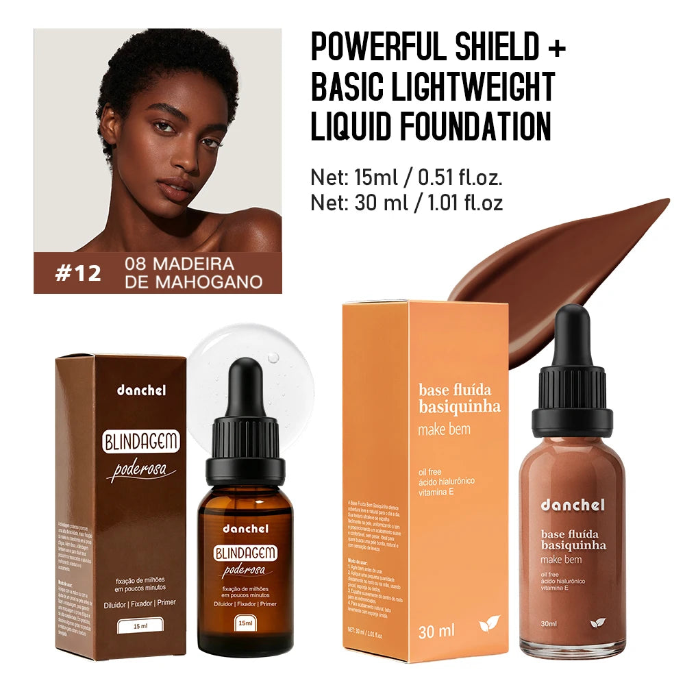 Face Makeup Set and Liquid Foundation Combo for Long Lasting Natural Daily Wear - 22