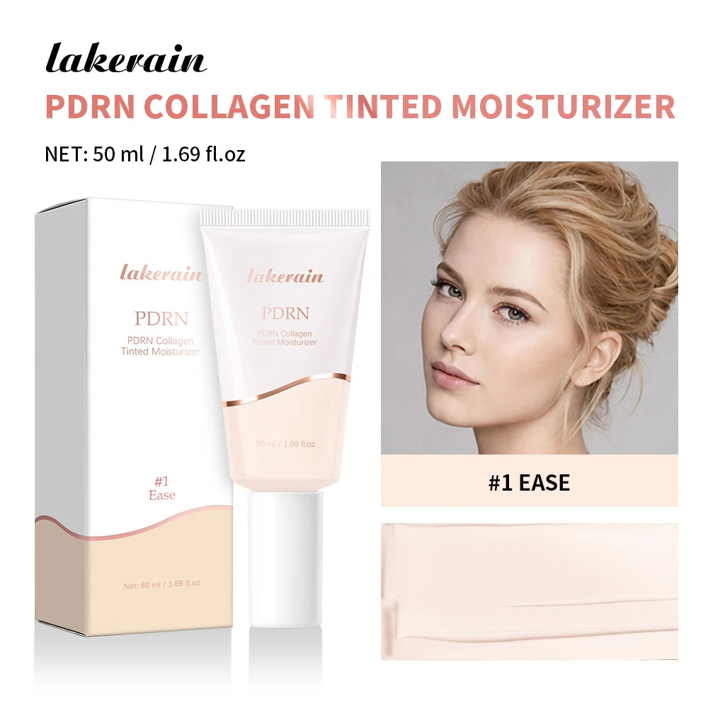 PDRN Collagen Tinted Moisturizer and Radiant Skin Foundation for Daily Glow Makeup