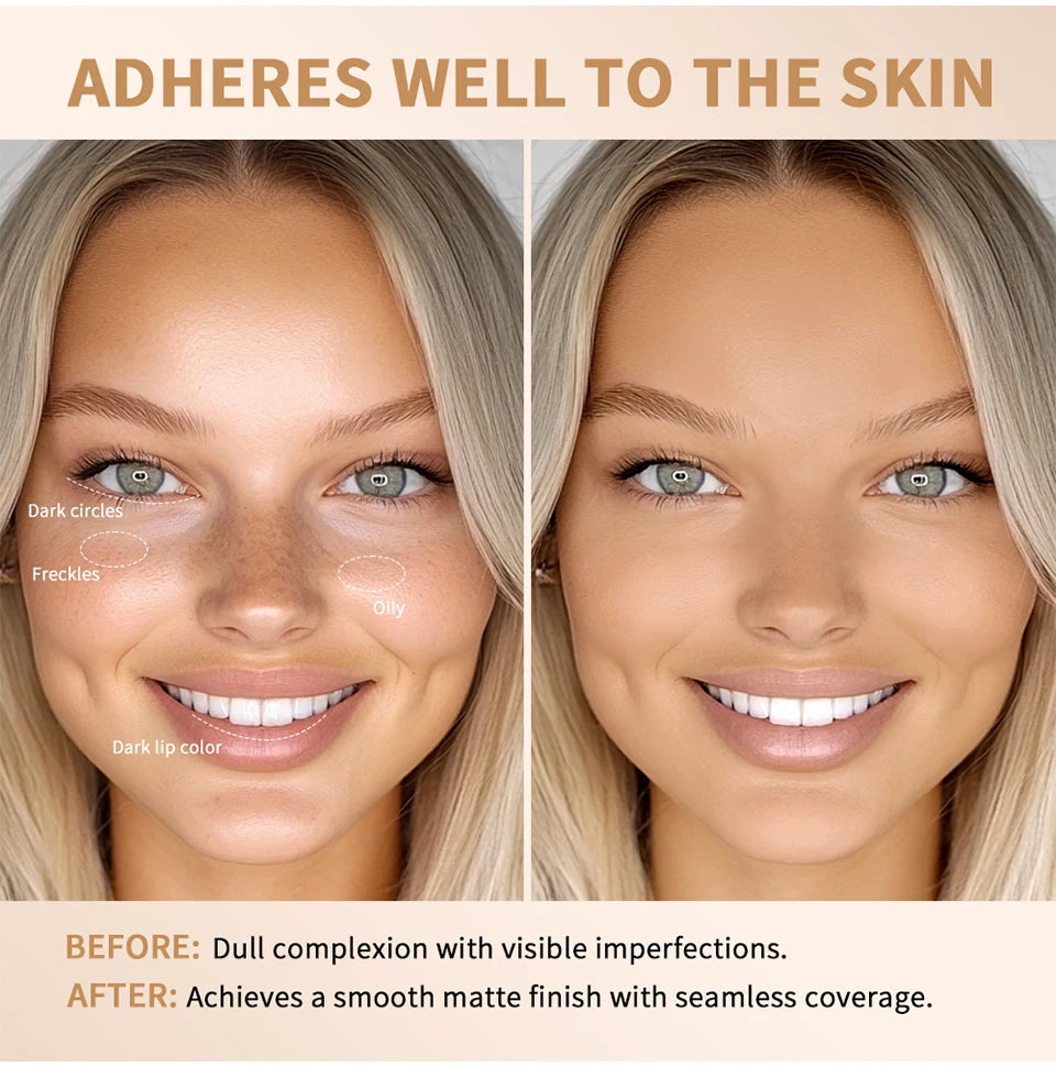 Skin Tint Foundation Stick and Radiant Balm Serum for Daily Natural Coverage