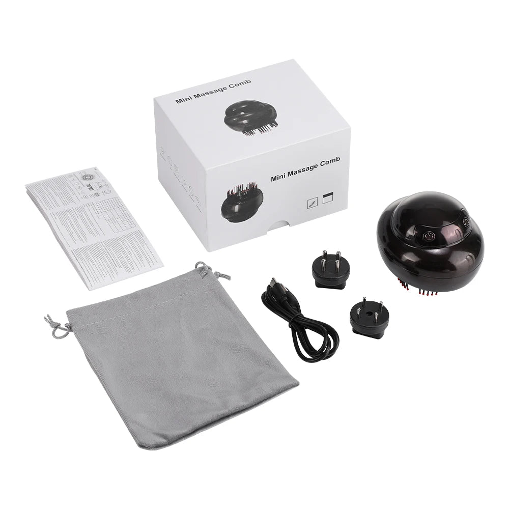Electric Scalp Massager and Hair Oil Applicator for Daily Refreshing Scalp Care