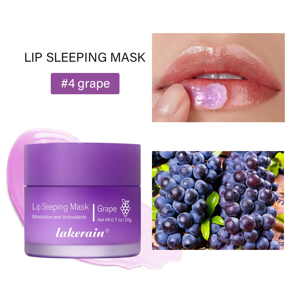 Lip Sleeping Mask and Hydrating Lip Balm for Dry Cracked Lips Overnight Repair