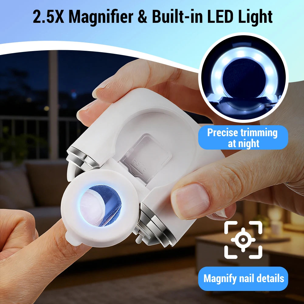 Electric Nail Clipper and Automatic Trimmer for Seniors and Children at Home