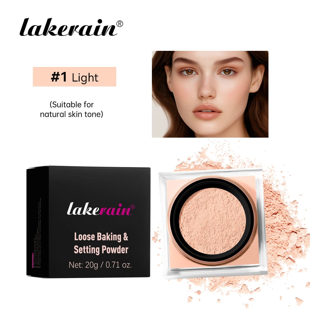 Loose Setting Powder and Finishing Makeup Translucent Powder for Flawless Skin - 21