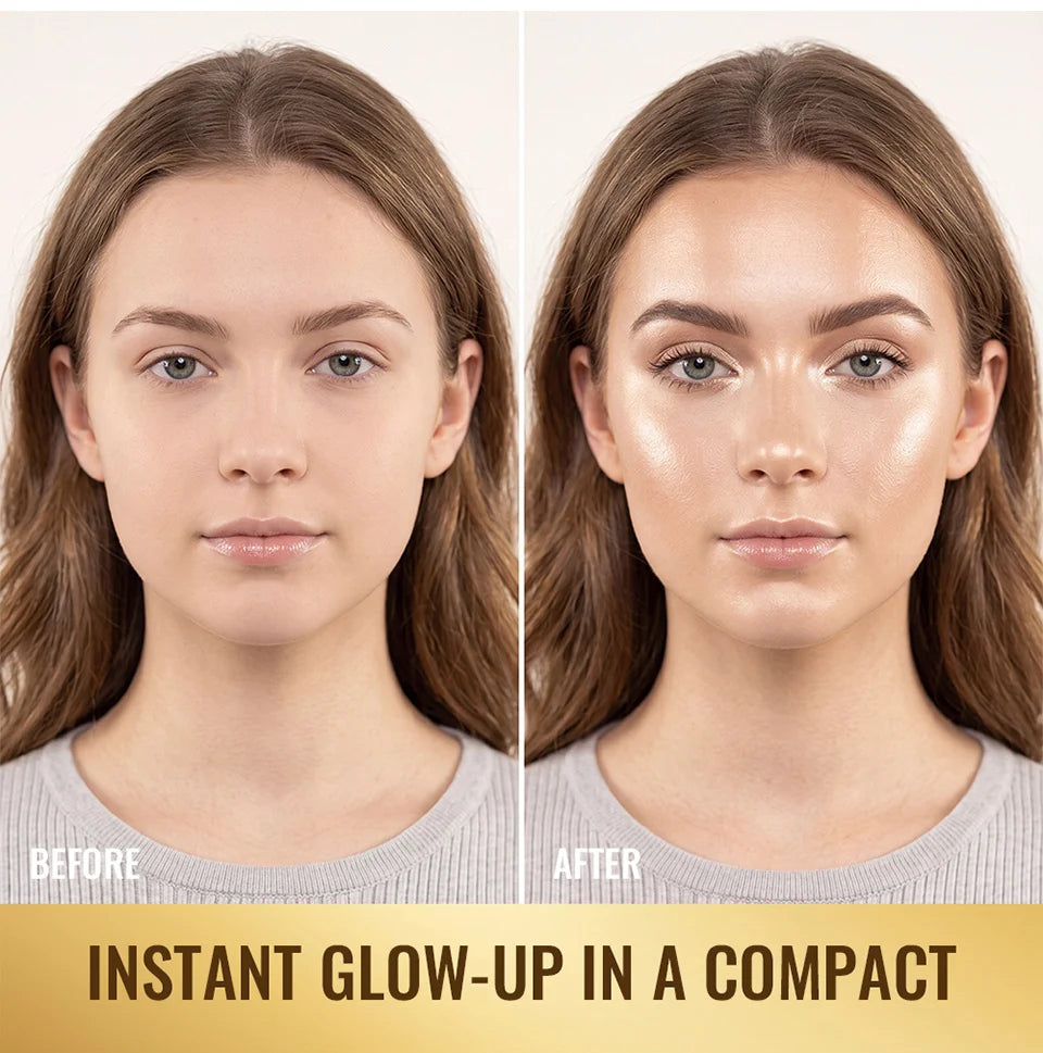Highlighting Eye and Cheek Palette and Shimmer Makeup Kit for Radiant Daily Looks