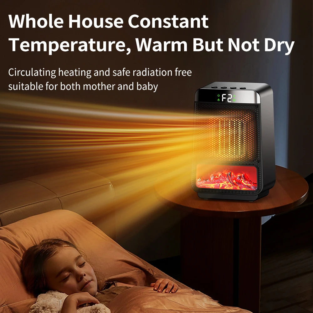 Electric Space Heater and Personal Warm Air Blower for Winter Office and Home Use - 16