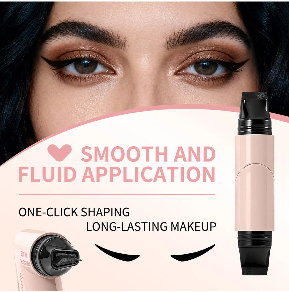 Liquid Eyeliner Stamp and Winged Eyeliner Pen for Perfect Quick Eye Makeup Looks