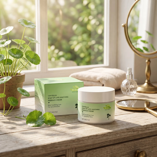 Centella Asiatica Soothing Cream and Calming Moisturizer for Sensitive Skin