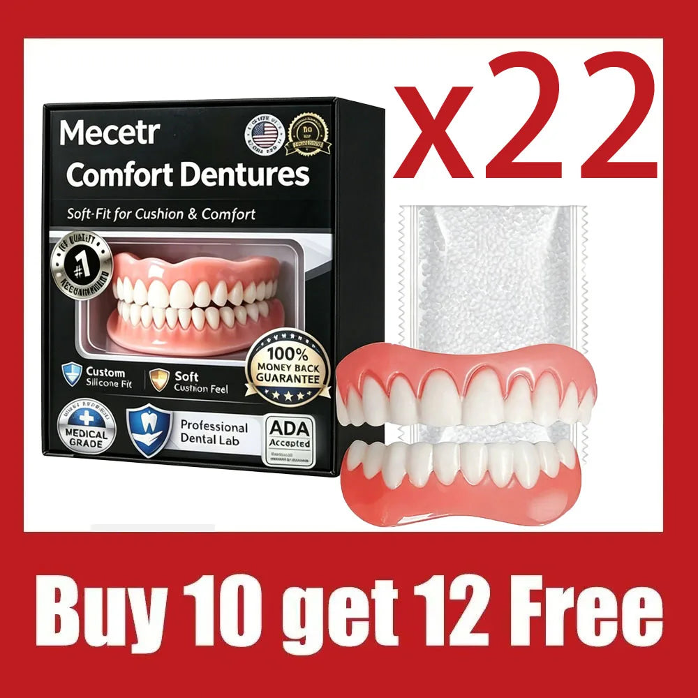Adjustable Dentures and Fake Teeth Set for Adults and Elderly Daily Wear - 11