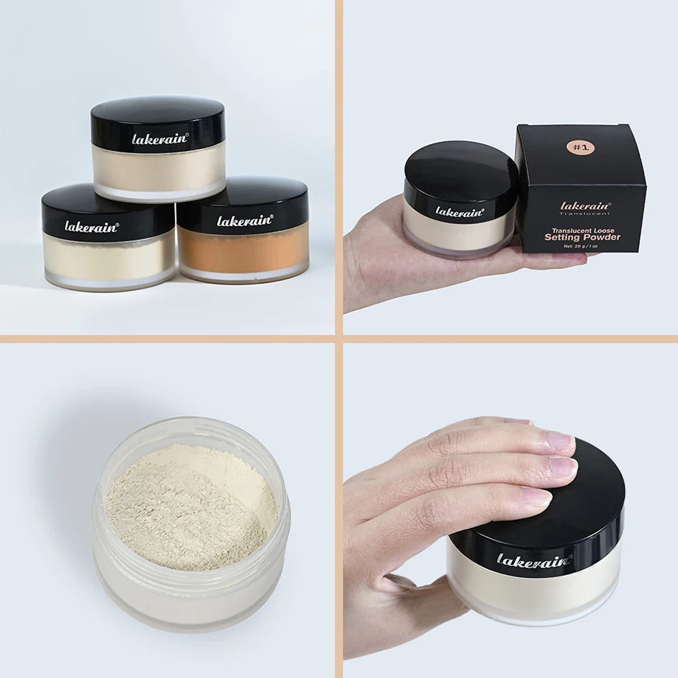 Translucent Loose Setting Powder and Matte Finishing Makeup for Daily Wear