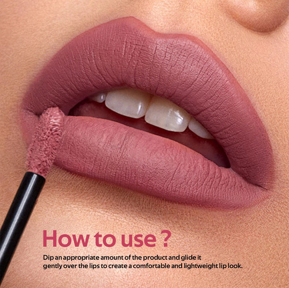 Teddy Lip Tint and Matte Liquid Lipstick for long lasting waterproof natural makeup