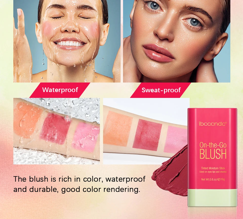 Tinted Moisture Blush Stick and Cream Color Blusher for Daily Natural Makeup - 22