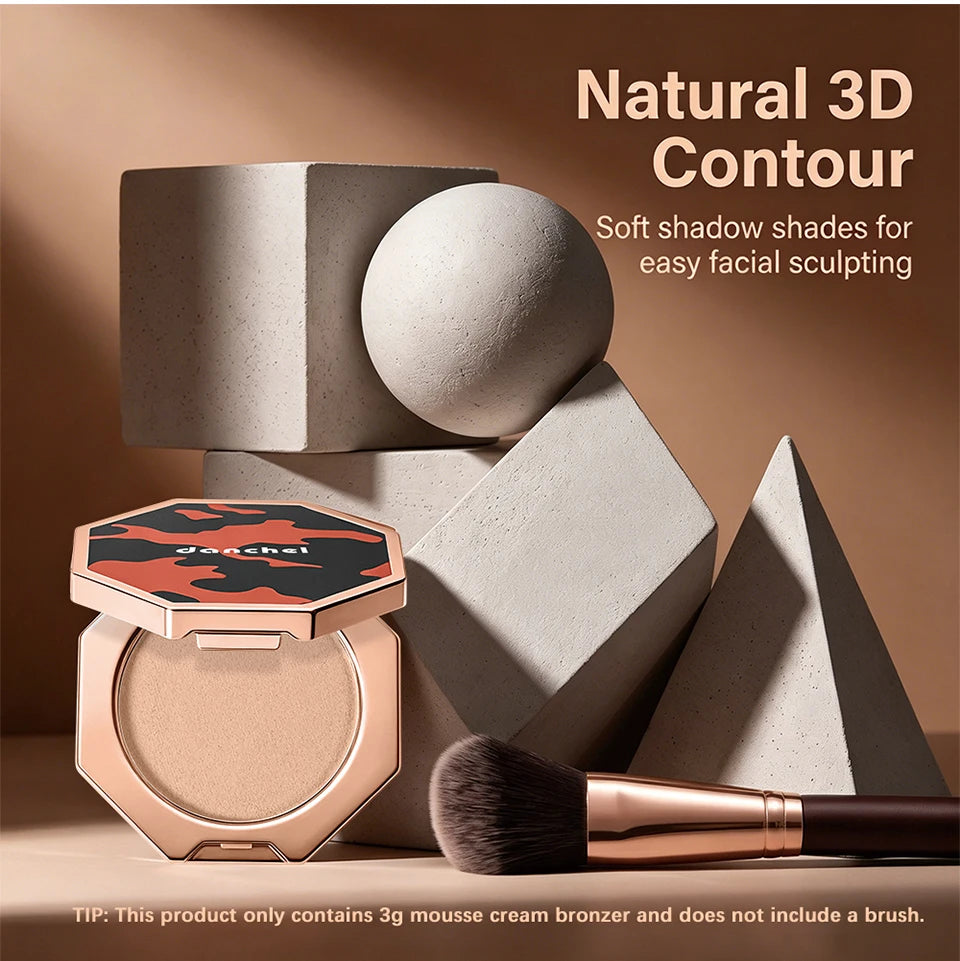 Cream Mousse Bronzer and Face Contour Makeup for Daily Sculpting and Tanning - 16