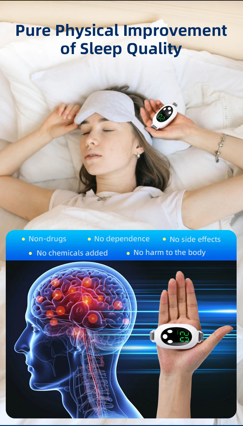 Palm Sleep Massager and Insomnia Relief Device for Better Sleep and Relaxation
