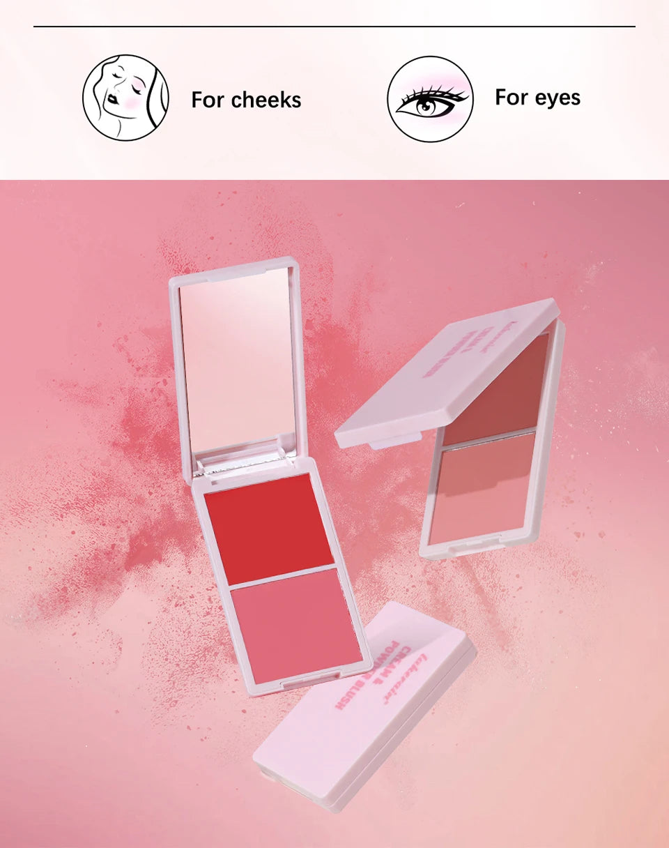 Cream and Powder Blush duo for a flawless long lasting natural makeup glow - 17