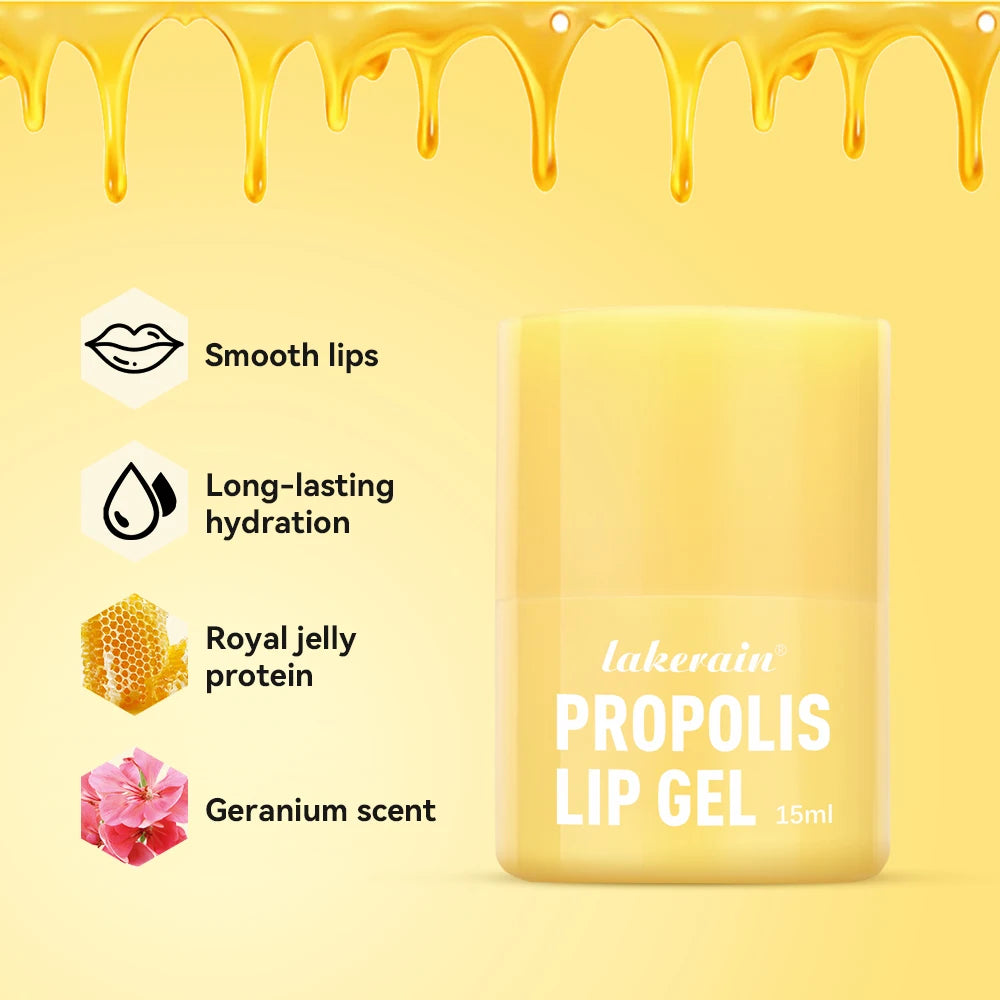 Propolis Lip Gel and Hydrating Lip Mask for Overnight Repair and Dry Lip Care