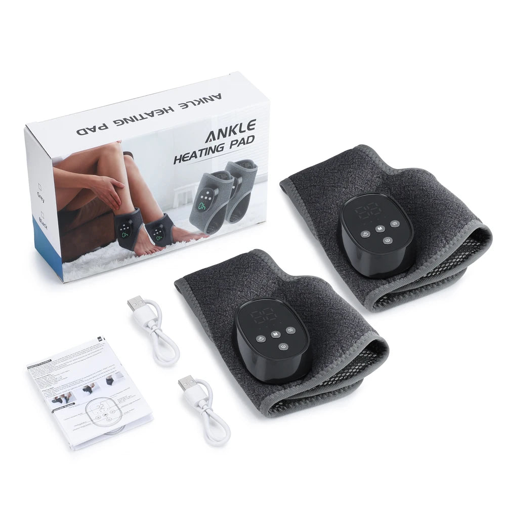 Electric Ankle Massager and Heated Foot Brace for Post Sport Recovery Support - 20