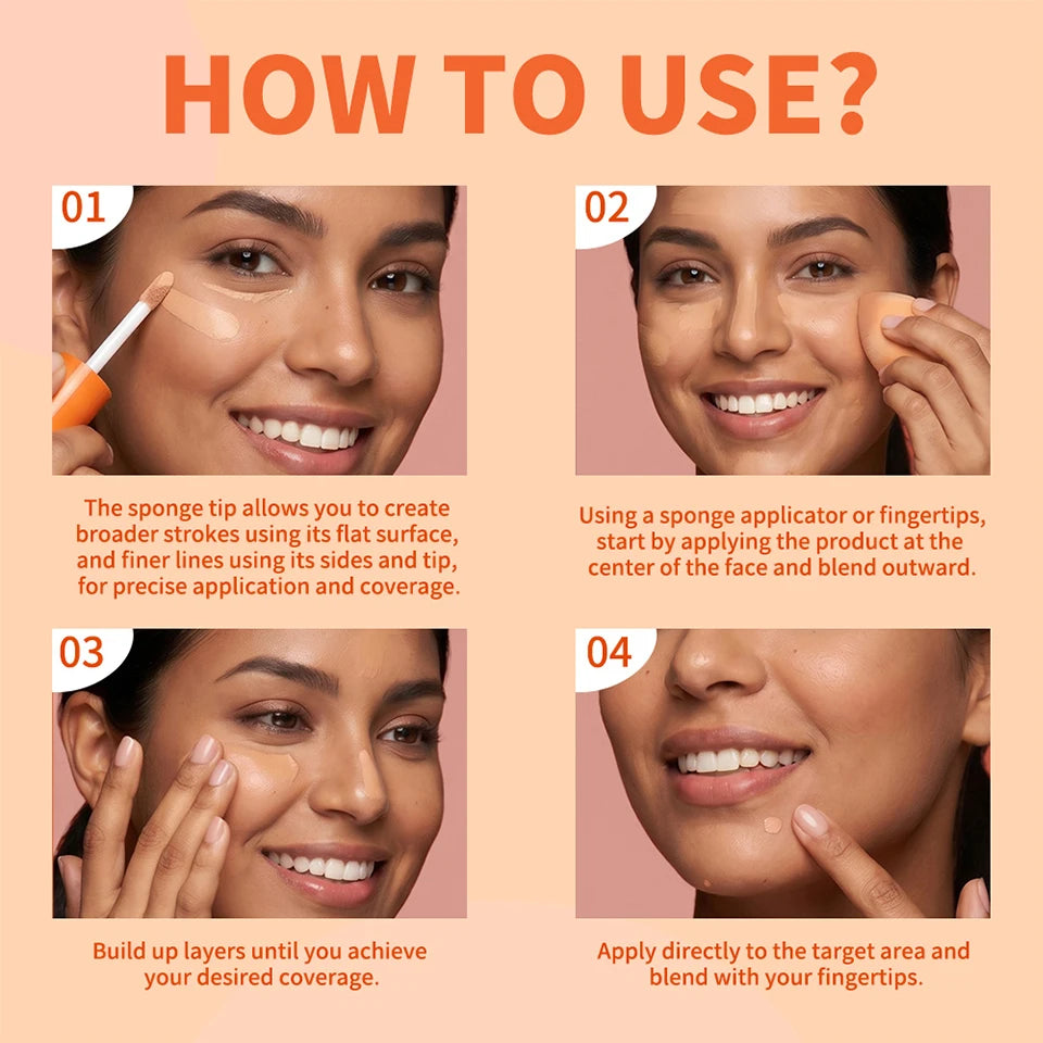 Liquid Foundation and Face Concealer for flawless matte coverage and natural makeup - 12