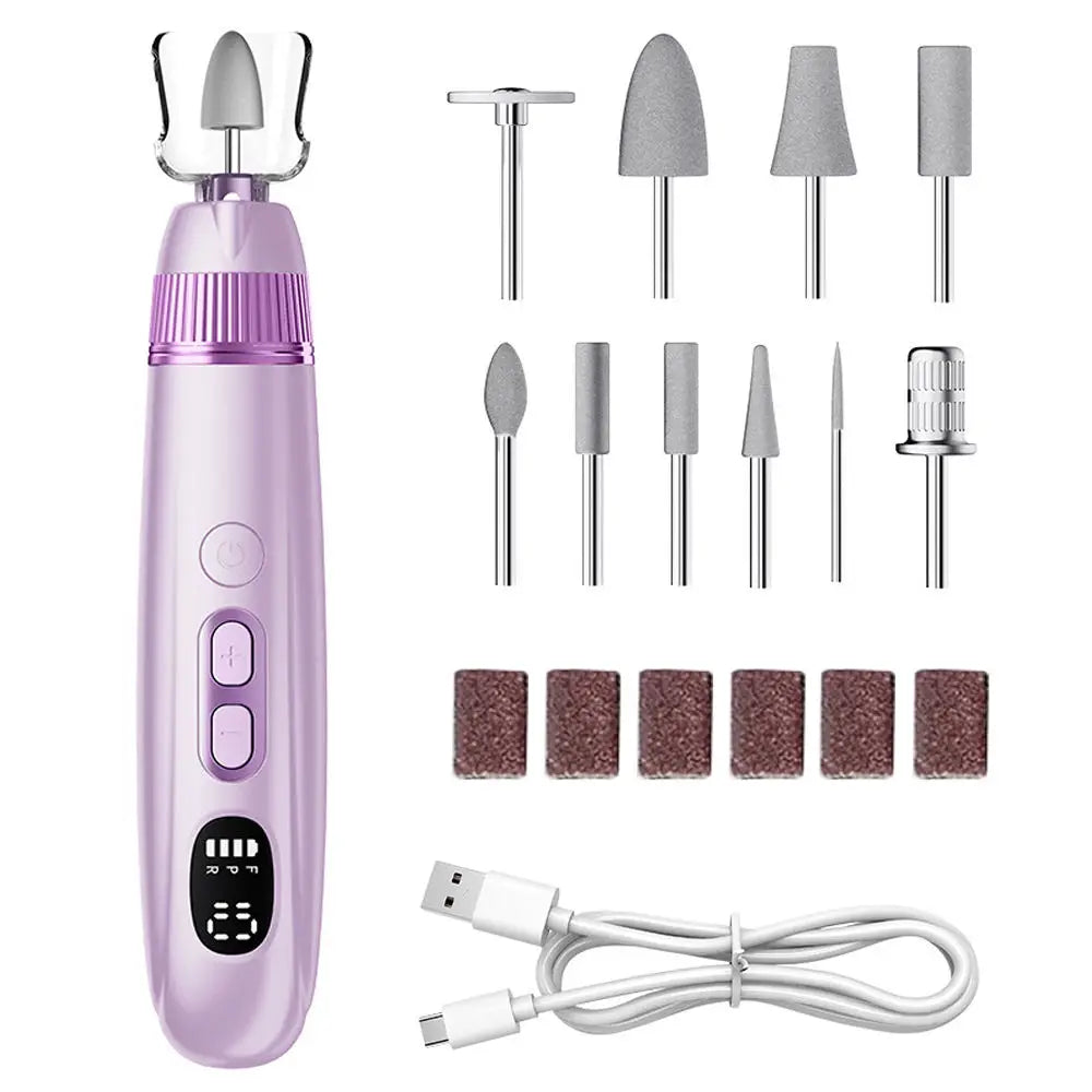 Electric Nail Drill and Manicure File Set for Salon Quality Home Nail Care - 22