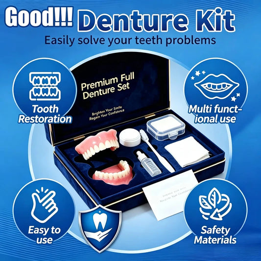 Cosmetic Denture Kit and Fake Teeth Set for Daily Smile Enhancement and Confidence