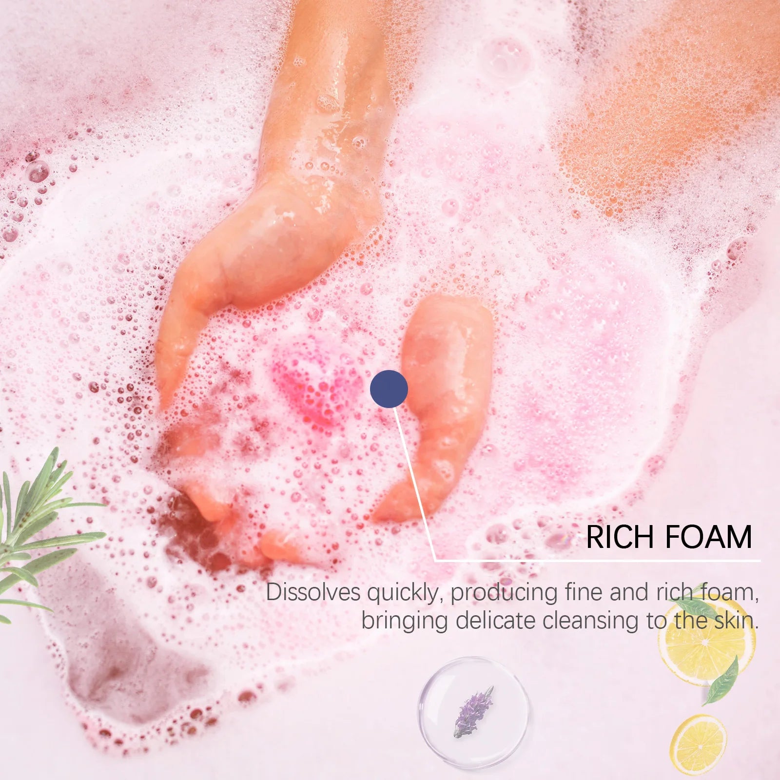 Bath Bombs and Fragrant Spa Balls for Deep Body Relaxation and Skin Care - 3