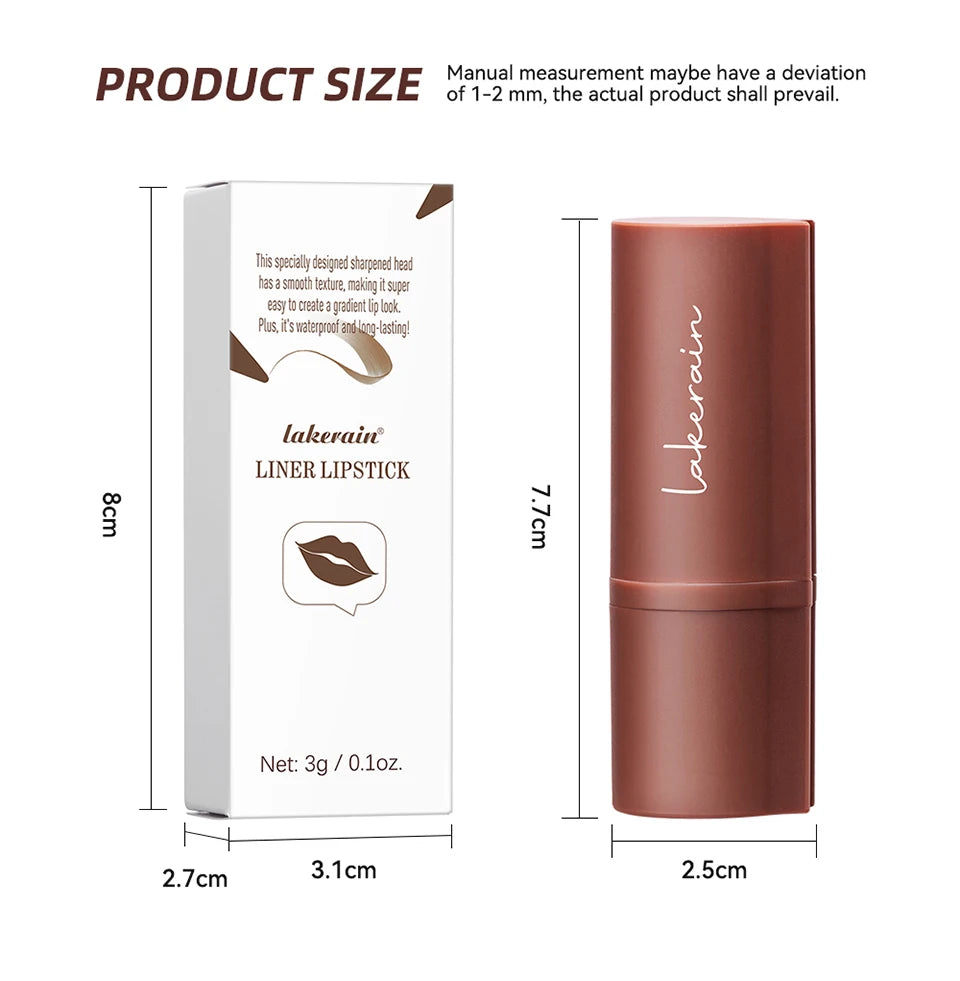 Matte Lip Liner and Lipstick Pen for Long Lasting Waterproof Daily Makeup Look - 14