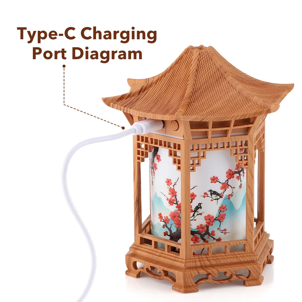 Pavilion Humidifier and Essential Oil Diffuser for Home Office and Bedroom Decor