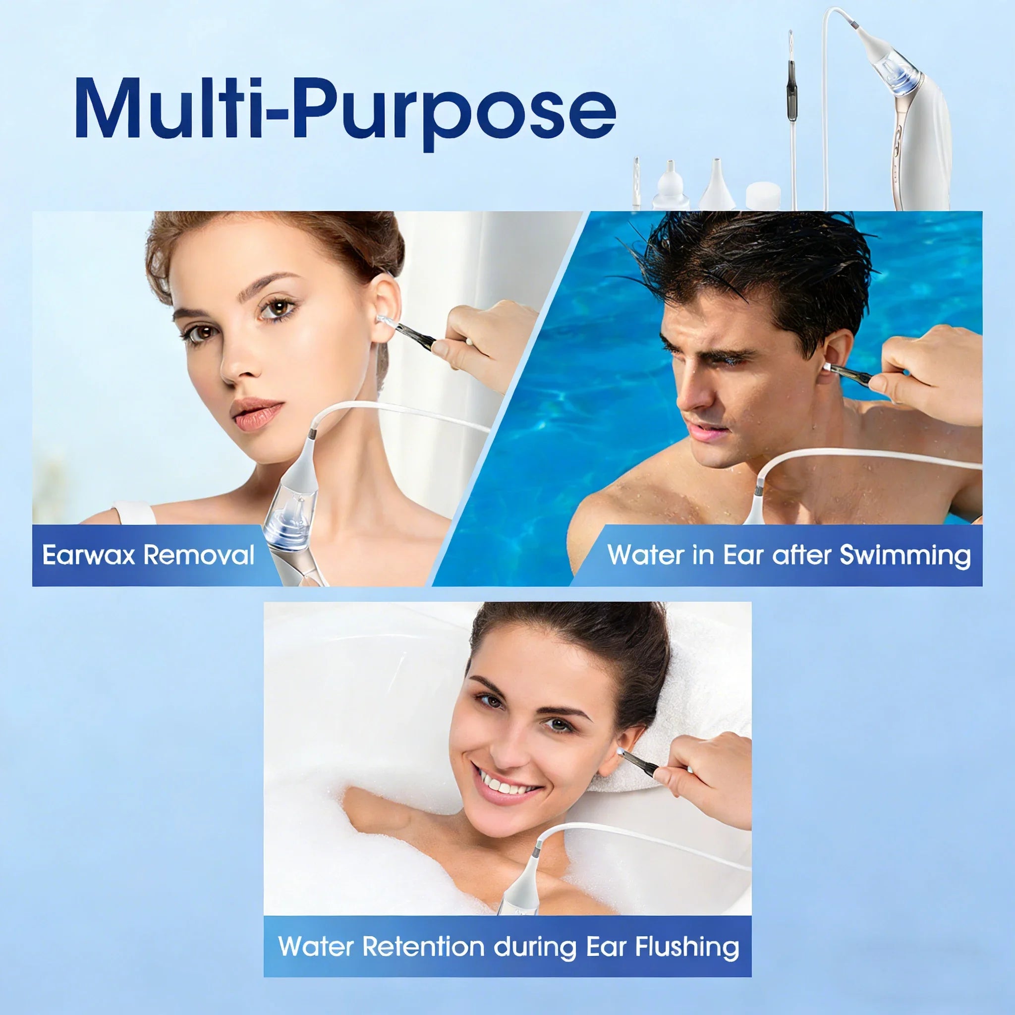 Electric Earwax Remover and Ear Suction Vacuum for Gentle Home Ear Canal Cleaning - 6