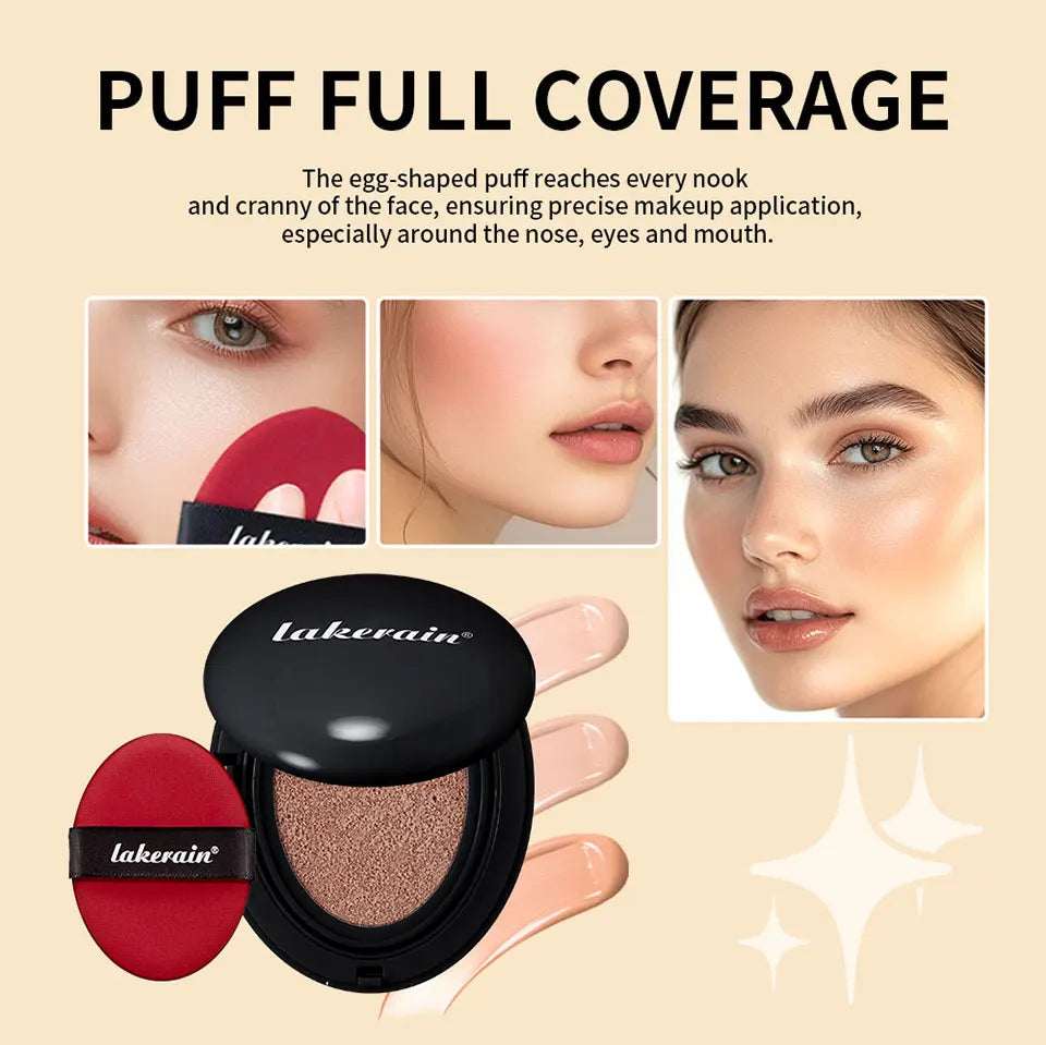 Semi Matte CC Cream Cushion and Long Lasting Foundation for Flawless Face Makeup - 35