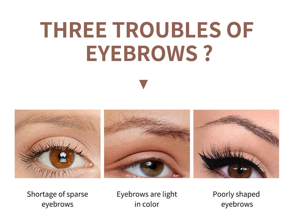 Peel Off Eyebrow Gel and Tint Cream for Long Lasting Natural Brow Definition