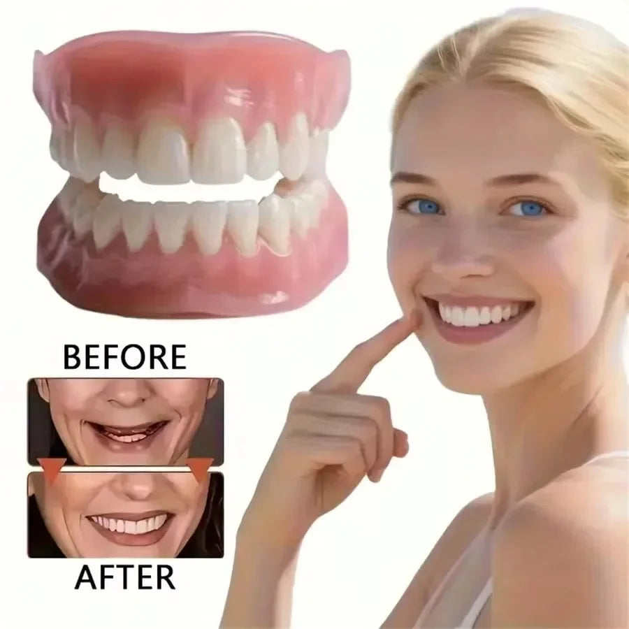 Full Mouth Silicone Dentures and False Teeth Set for Adults Seeking Comfort - 2