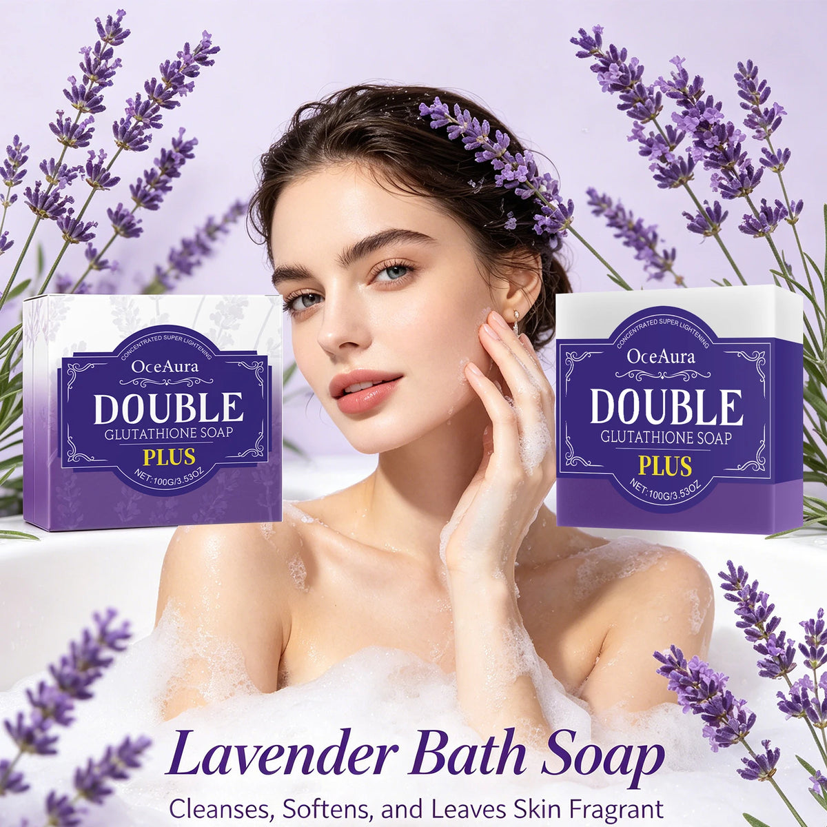 Lavender Cleansing Soap and Body Bar for Refreshing Daily Skin Care Routine
