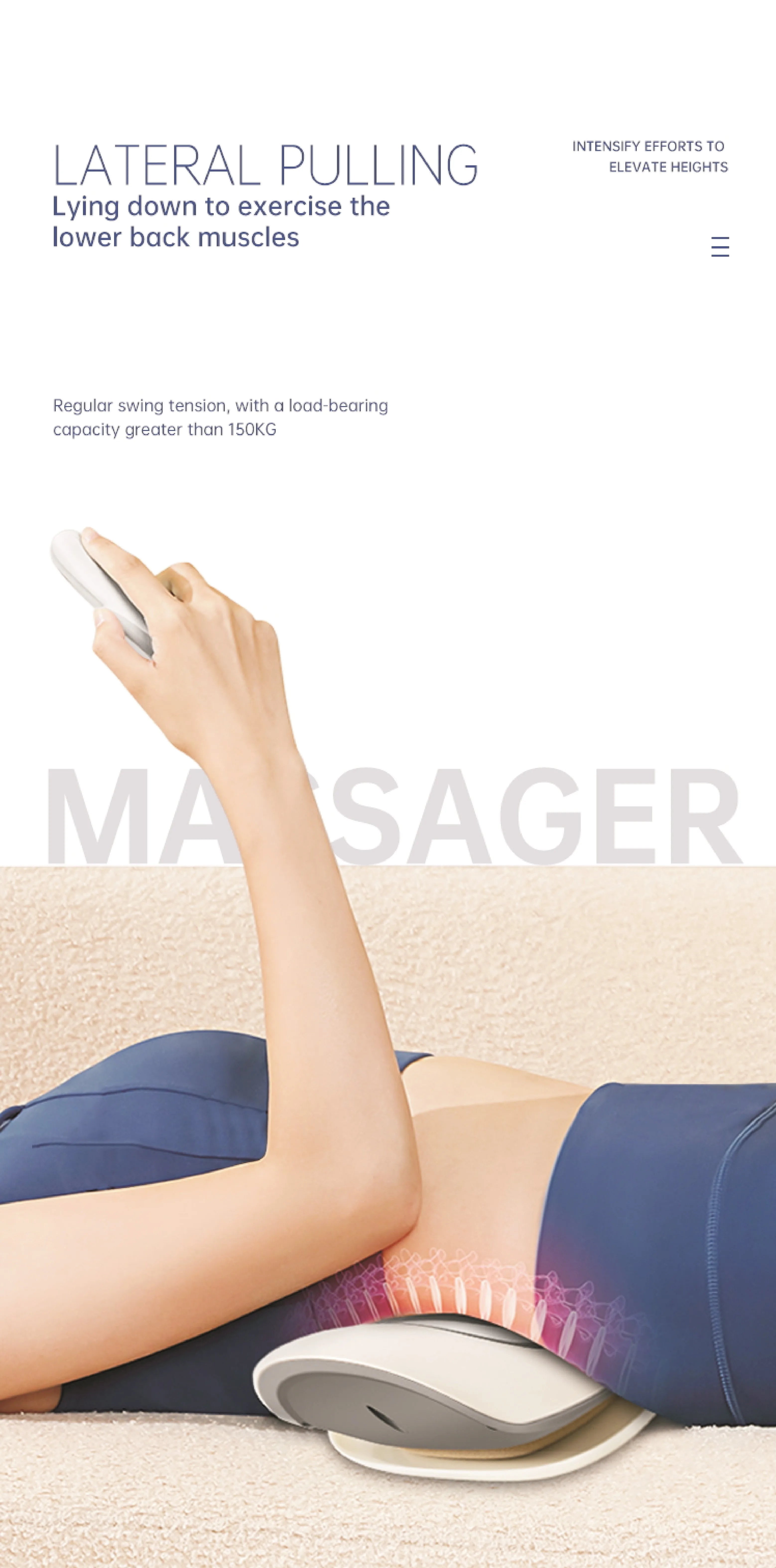 Electric Lumbar Traction Massager and Back Stretcher for Daily Relief at Home - 8