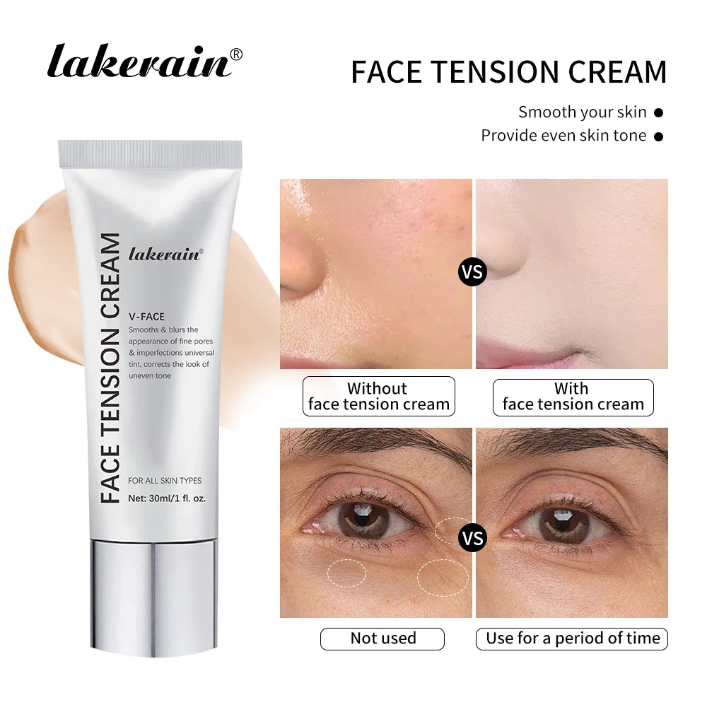 Face Tension Cream and Pore Blurring Primer for Flawless Makeup Application