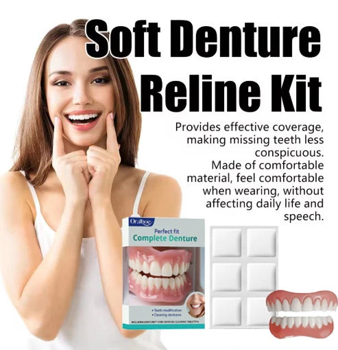 Silicone Full Mouth Dentures and Realistic Fake Teeth for Daily Smile Comfort